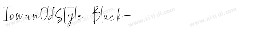 Iowan0ldStyle Black字体转换